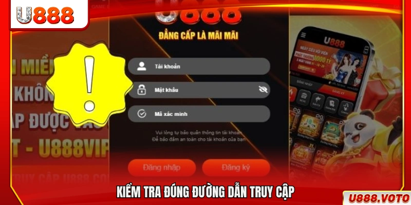 Đăng Nhập U888 – Mở Sảnh Giải Trí Tức Thì Trong 1 Phút 4 Xác minh chính xác đường link truy cập hệ thống