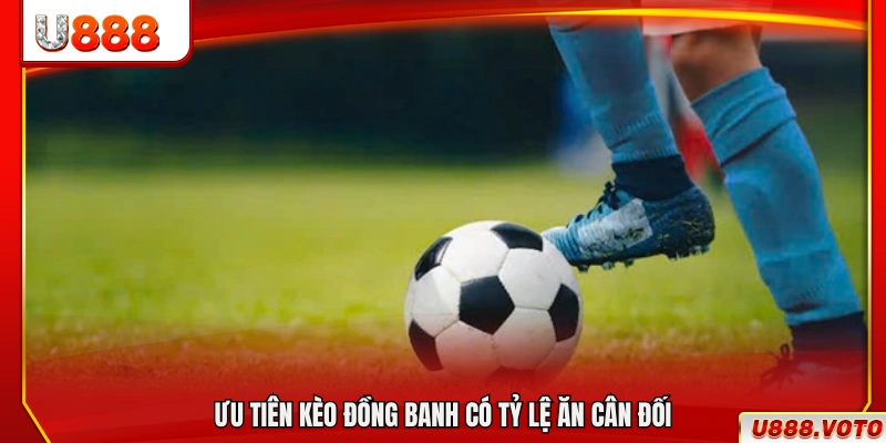 Nên lựa chọn kèo đồng banh có tỷ lệ ăn hợp lý