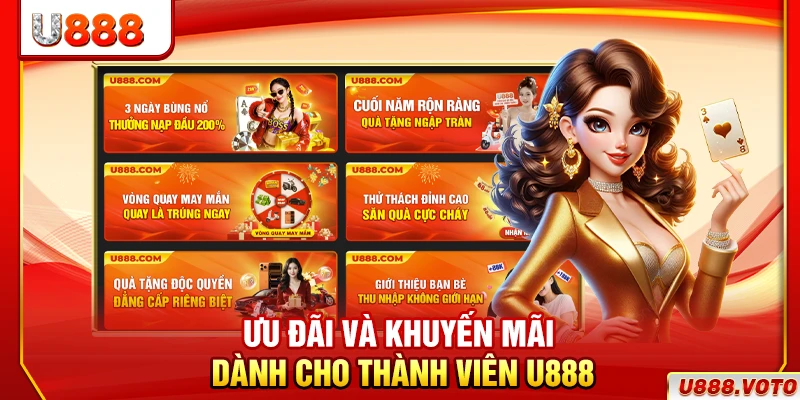 Ưu đãi và khuyến mãi dành cho thành viên U888